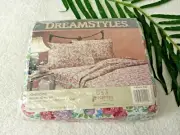 Vintage DreamStyles NEW Full Bed Sheet Set 4 pieces NEW Flower print USA