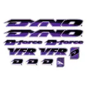 DYNO -1998 VFR Purple decal set - old school bmx