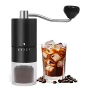 Manual Coffee Grinder With Ceramics Burr for Espresso,French Press,5 Adjustable Settings,Hand Coffee Grinder,Coffee Bean Grinders With Hand Crank (Black)