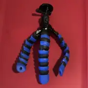 Mini Strong Flexible Tripod For Camera Smart Phone Blue Grip Stand Universal A2