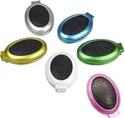 Balancy Oval Travel Hair Brush with Mirror Folding Pocket Hair Brush Mini Travel Comb with Makeup Mirror (6 pcs)