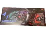 Proscan 4 in 1 Gaming Kit Mouse Keyboard Headset Mouse Pad Bundle