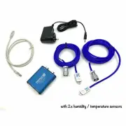 2 humidity temperature sensors / thermometers on PoE capable networked Ethernet