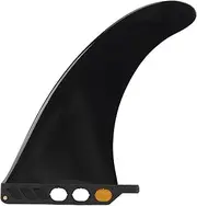 Universal 9 Fin Replacement, PVC Surfboard Replacement Clip Tail Fin, Surfboard Accessory for Paddleboard for Most Inflatable Paddleboards, Longboard (Black)