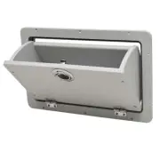 Chaparral Boat Tilt-Out Storage Box 04.00042 | 16 x 9 5/8 Inch Gray