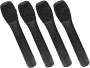 Kisangel 4Pcs Realistic Microphone Prop for Simulated Microphone Model for Parties Lightweight and Safe Training Tool for Singing Practice and Role Play