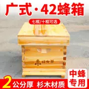 42中蜂蜂箱廣式蜜蜂箱七框小型烘幹杉木誘蜂箱蜂大哥養蜂工具全套