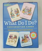 eeBoo What Do I Do Social Awareness Conversation Flash Cards-NEW