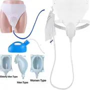 Silicone Urine Collector, 3 Type With 2 Urine Catheter Bags For Man Elderly Men Type