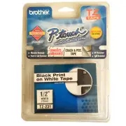 Brother P-Touch TZ-231 Laminated Tape Cartridge 1/2" Black on White