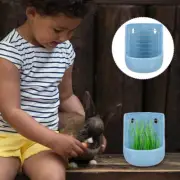 Rabbit Cage Feeder Small Animals Feeding Bowls Grass Stand Hay Rack