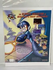 Mega Man Anniversary Collection | 2005 Vintage Game Print Ad Rare Capcom