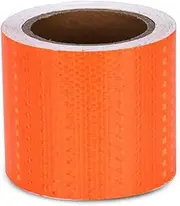 Reflective Tape， 10 cm X 10 Meters Outdoor Reflector Conspicuity Adhesive Tape, Warning Reflective Tape for Vehicles Trailers Boats Signs Trucks Cars Yachting(Orange)
