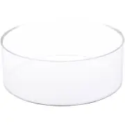 Plymor Clear Acrylic Beveled Ball or Sphere Display Holder Stand, 2.5" H x 7" W