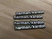 4pcs/lot harman/kardon Hi-Fi Speaker audio Speaker 3D Aluminum Badge Emblem stereo sticker 43x5mm harman kardon