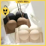 前繫帶女式文胸 5 厘米厚靠墊 - AMYBRA A806 細肩帶大腰帶遮蓋脂肪