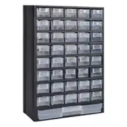 41-Drawer Plastic Storage Cabinet Tool Box vidaXL