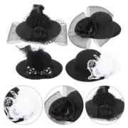 4 Pcs Doll Hat Accessories Man Craft Snowman Hats Small for Crafts