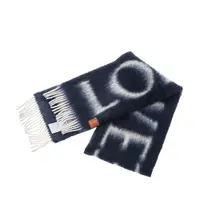 在飛比找PChome24h購物優惠-LOEWE 新款雙色LOEWE羊毛與馬海毛混紡流蘇圍巾 (灰