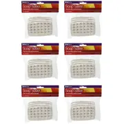 6x Homeleisure Plastic Kitchen/Bathroom Soap Saver Holder Tidy Organiser White