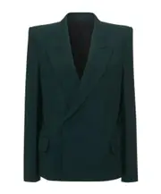 Victoria Beckham Straight Hem Blazer UK10,UK8 SEAWEED