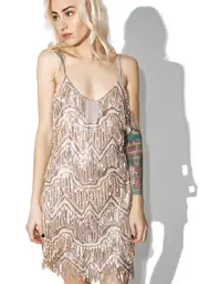 [Glamorous] Zelda Fringe Mini Dress