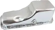 Aeroflow Steel Stock Oil Pan Bbc Chromerh/Side Dipstick Rear Sump - AF82-9294C