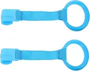 HANABASS 2Pcs Pull Rings Walking Assist Tools for Newborns and Safe and Sturdy Crib Hanging Rings for Standing Walking and Playtime Activities Nursery Cot Safety