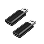 Mini USB to Type C Adapter 5 Pin Male Mini USB to Female USB Type C Data Transfe