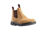Redback Mens Bobcat Suede Slip On Safety Work Boot USBBA - Banana Suede