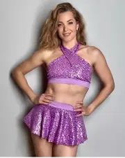 Schminke Dance Ethereal top pole-wear dance set sequins mesh bubble skirt