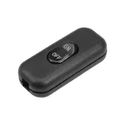 Inline Cord Switch On-Off DPST Lamp Light Rocker Switch AC 250V 6A Black