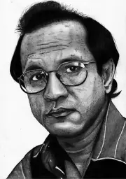 Original Pencil Sketch Drawing Artwork Portrait Bangladeshi Author Rakib Hasan