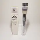 it Cosmetics CC+ Nude Glow Medium Coverage Foundation TAN W/ Brush #7 EXP. 02/24