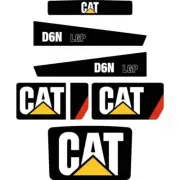 Decal Sticker Set CAT D6N LGP Bulldozer Decal Set