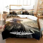 a1423 Bed Sheets ed Top Gun Maverick Bedding Set Pillowcase Duvet Cover Double Adult Kids Bedclothes Quilt Cover3-Piece Bedding Set (1 Duvet Cover +