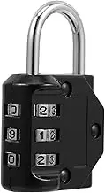 COHEALI Combination Padlock for Travel Weatherproof Security Lock for Luggage Backpack and Cabinets Easy Operation with Code Durable and User Friendly for Long Term Use