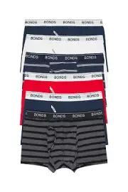 18 X Bonds Mens Guyfront Trunks Underwear Navy Red White Grey