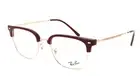 Ray-Ban New Clubmaster Reading Glasses RB 7216 8209 Burgundy Gold Frames Readers