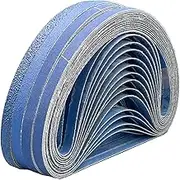 FEIHU Zirconium Corundum Sanding Belts, 9 x 533 mm, 20 Pieces Grit 240 for Proxxon Power File, Sandpaper, Sanding Belt Set