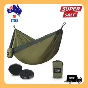 Portable Outdoor Camping Double Hanging Hammock with Ropes Brand New AU