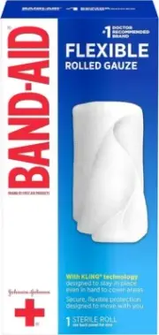 SM- Band Aid Flexible Rolled gauze 4"X2.5yd