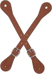 CONGARTENO Riding Belt Spur Vintage Fake Leather Straps 2pcs Adjustable Boot Straps for Horses