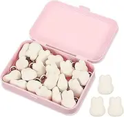 uxcell 20 Pcs Duvet Cover Pins to Hold Comforter Inside, Duvet Clips with Soft Fabric Material for Quilt Cushions Curtain, Beige (Rabbit)