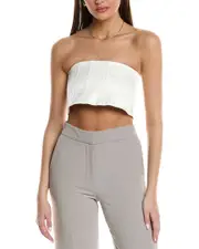 Brunello Cucinelli Silk-Blend Bandeau Top
