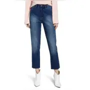 LEITH NWT Jeans High Rise Straight Ankle Women’s Size 25 Nordstrom Medium Wash