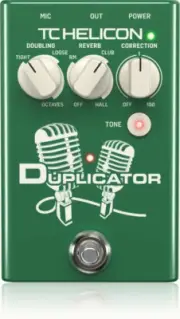 TC Helicon Duplicator Doubling Reverb Pitch Correction Effects Pedal
