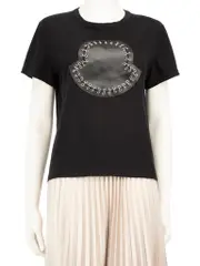 Black Pierced Logo T-Shirt