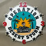 VINTAGE Ramar IND Plastic Clock Face Operation Desert Storm 6"x5.75"