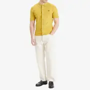 Fred Perry Short Sleeve Knitted Button Shirt